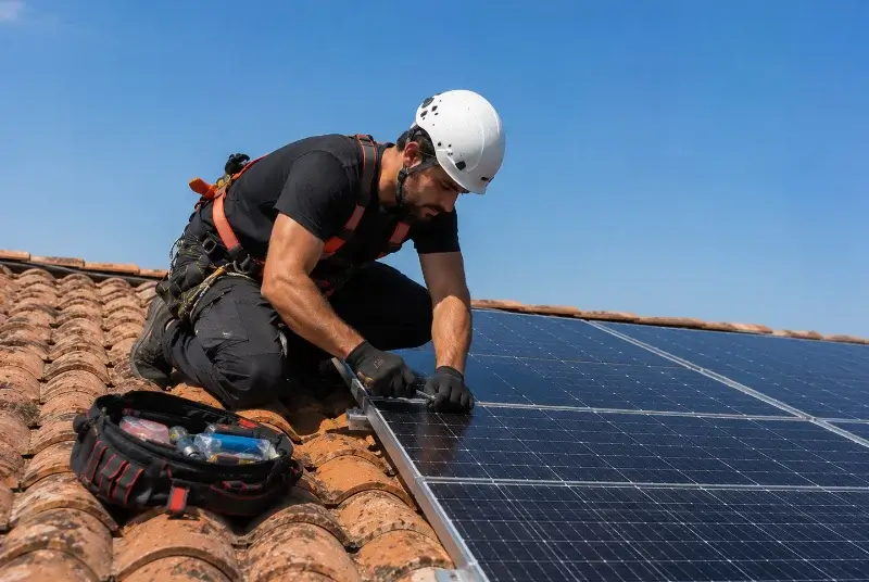 Maintenance et monitoring de panneaux solaires à Denicé