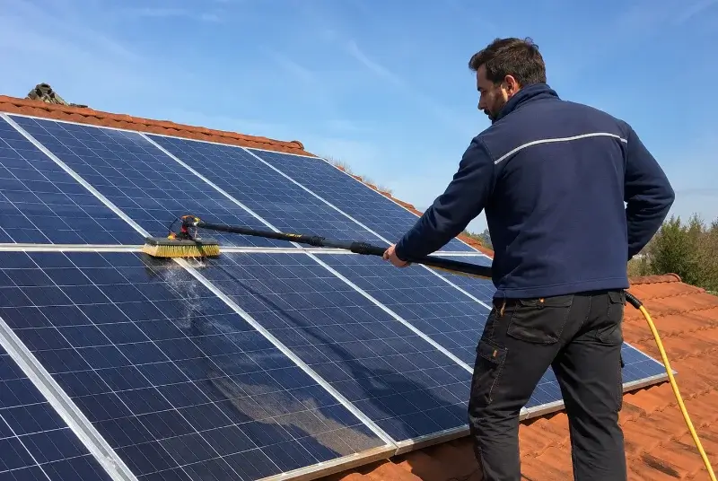 Nettoyage et entretien de panneaux solaires à Denicé